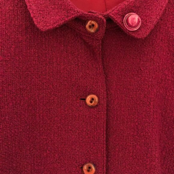 Burgundy Fully Lined Tweed Jacket - Picture 3 of 9